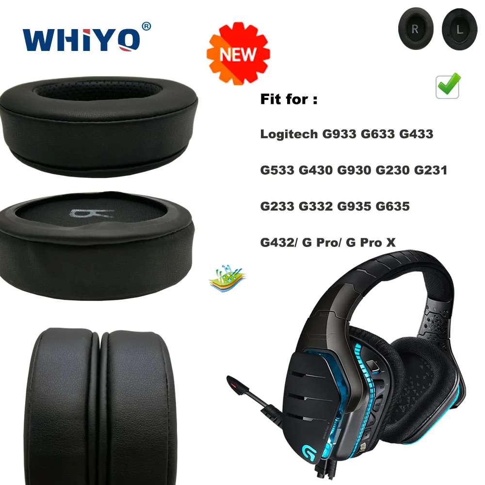 

New Upgrade Replacement Ear Pads for Logitech G933 G633 G433 G533 G430 G930 G230 G231 G233 G332 G935 G635 G432/ G Pro/ G Pro X