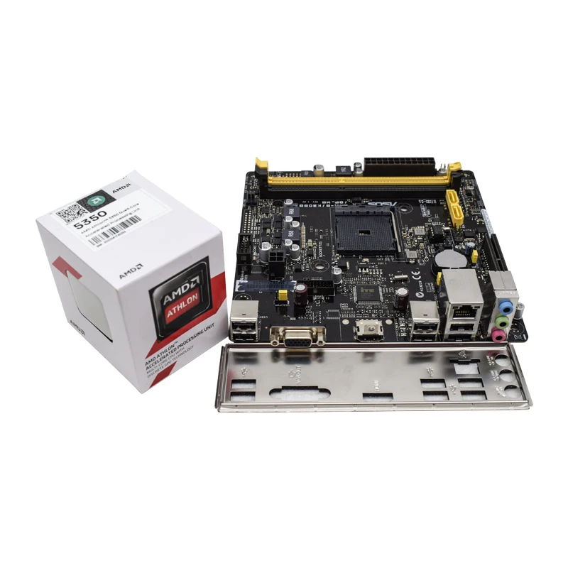 ASUS AM1I MINI ITX Motherboards AM1I-B/K30BD Motherboard + AMD X4 5350 CPUs + Heat Sink DDR3 USB 3.0