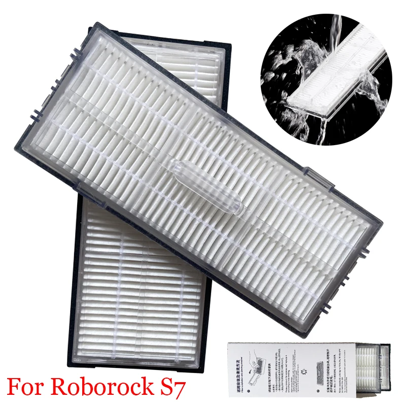 For Xiaomi Roborock S7 / T7s Plus Vacuum Cleaner Robot Replacement Spare Parts Filters Washable HEPA Filter Accessories