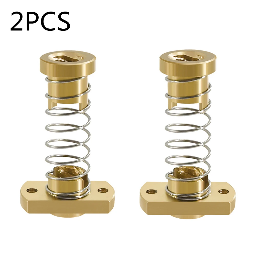 

2Sets CR10 Z axis T8 Anti Backlash Spring Loaded Nut Elimination Gap Brass Nuts For Upgrade Ender 3s Ender 3 Pro V2 CR-10 Tornad