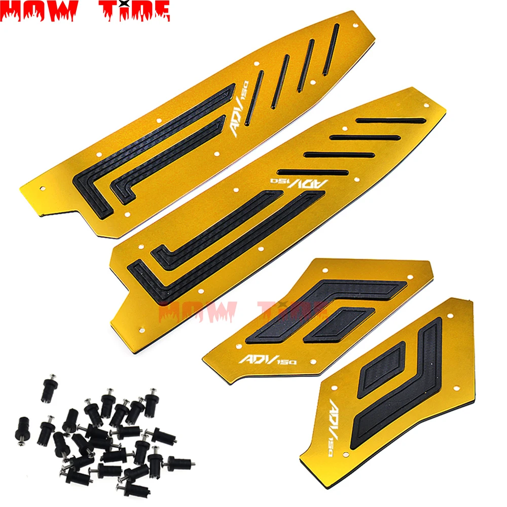 

Motorcycle CNC Accessories Modified Foot Pegs Plates Footrest Step Pads Footpads for ADV 150 Adv150 2019 2020