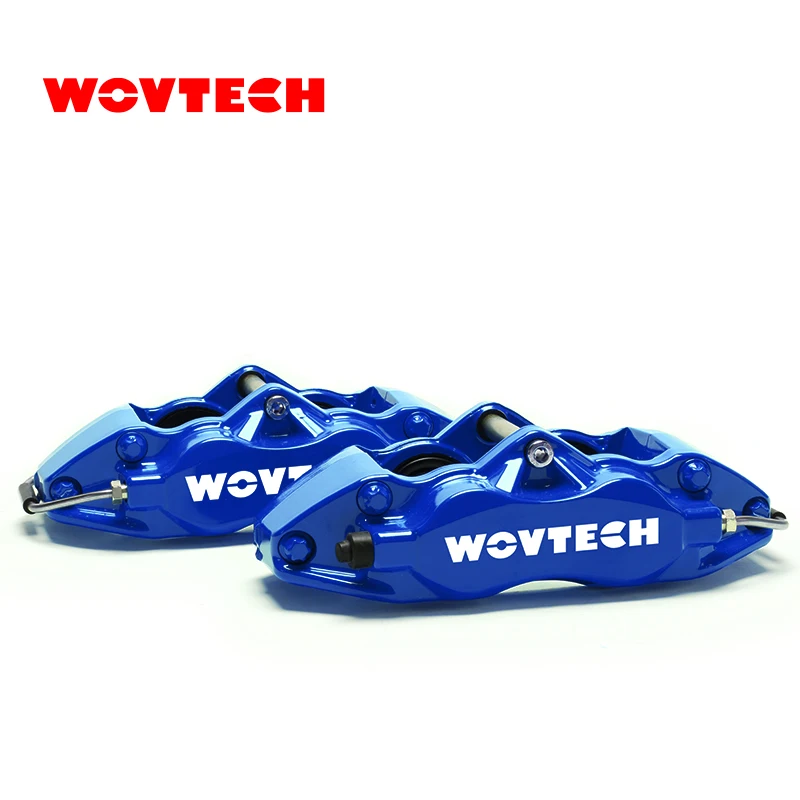 Wholesale Big Brake Kit 4 Pots Blue Calipers  with 345mm Slotted Disc for Audi A6 C6  Front 18 inches