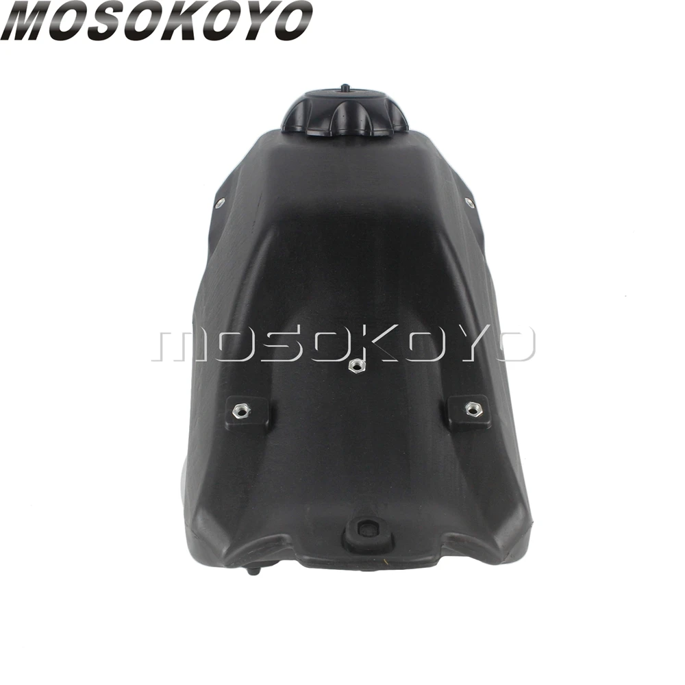 1pcs  Enduro Motocross Oil Tanks Black Plastic Gas Fuel Tank w/ Cap For Kawasaki KLX150  KLX150S   2009-2010 2011 2012