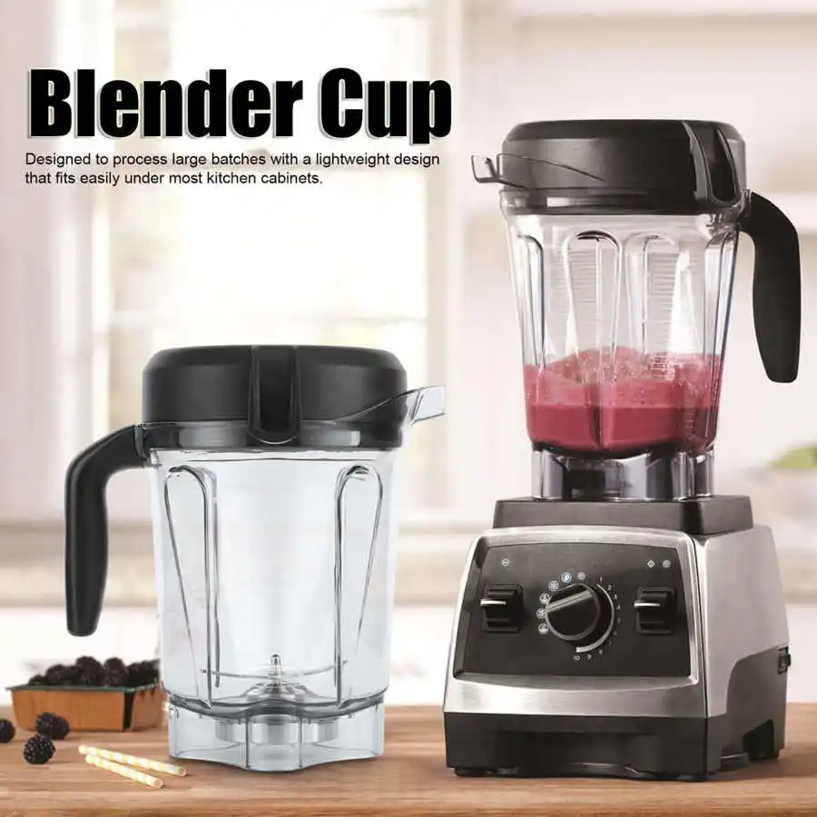 Vitamix ブレンダー容器 透明ブレンダー食品容器,ブレード蓋付き,交換用アクセサリー,Vitamix