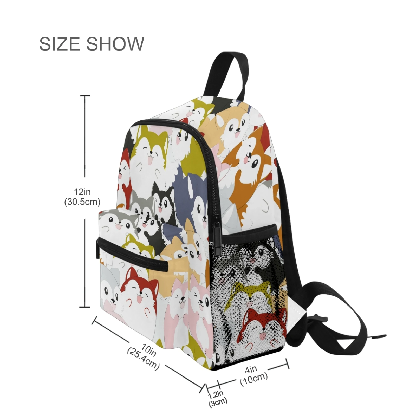 ALAZA Ransel Tas Sekolah Anak Laki-laki Perempuan Ransel TK Dasar Tas Kecil Ransel Lucu Gambar Domba Kartun