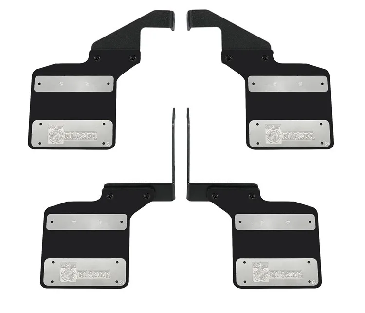 Metal Rubber Front And Rear Fenders Mud Flaps For Trax Trx4 Defender Bronco Blazer K5 1/10 Rc Crawler Car Upgrade Parts