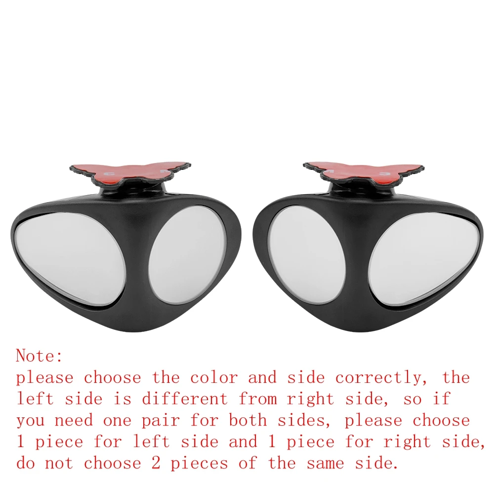 360 Degree Rotatable Car Blind Spot Convex Mirror Automibile Exterior Rearview Parking Mirrors Safety Accessories