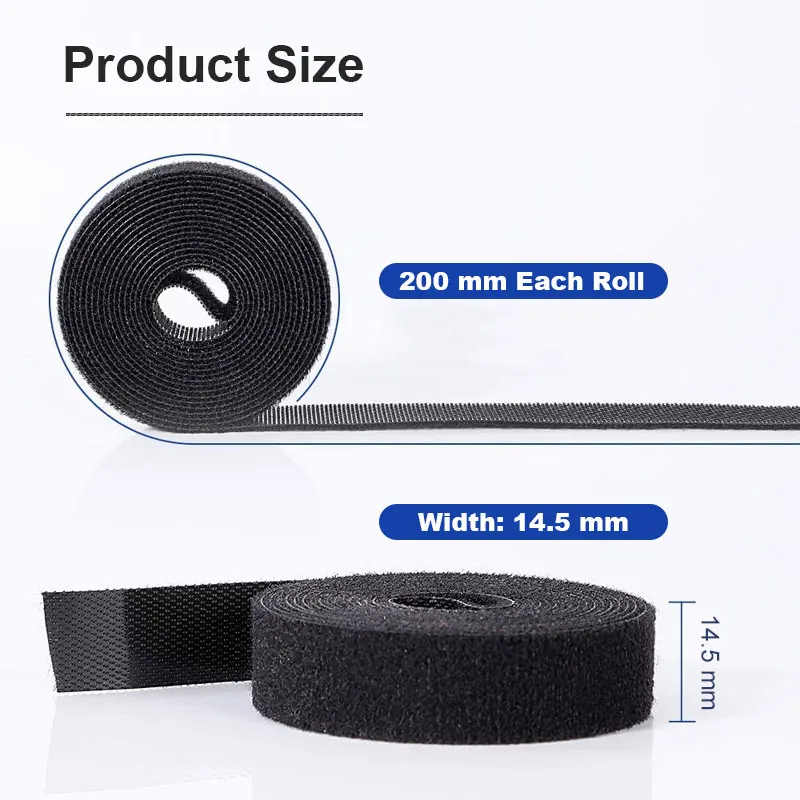 ZoeRax 5PCS USB Kabel Wickler Kabel Organizer Krawatten Maus Draht Halter Cord Kostenloser Cut Management Telefon Hoop Band Protector - 10m – Detail 8