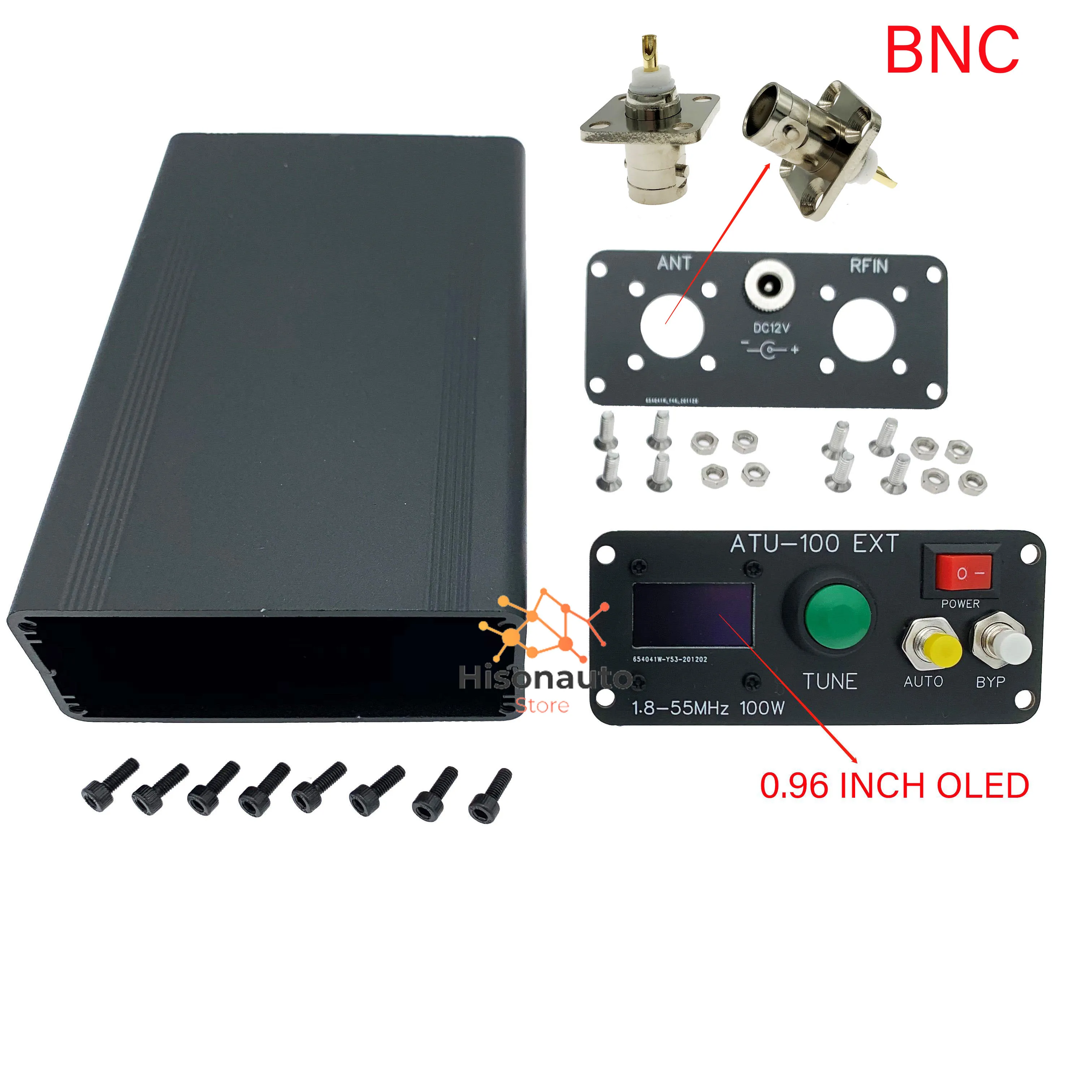 Imagem -02 - Sintonizador de Antena Automática Hisonauto-mini Kits Faça Você Mesmo Atu100 Shell Atu100 Case 1.850mhz
