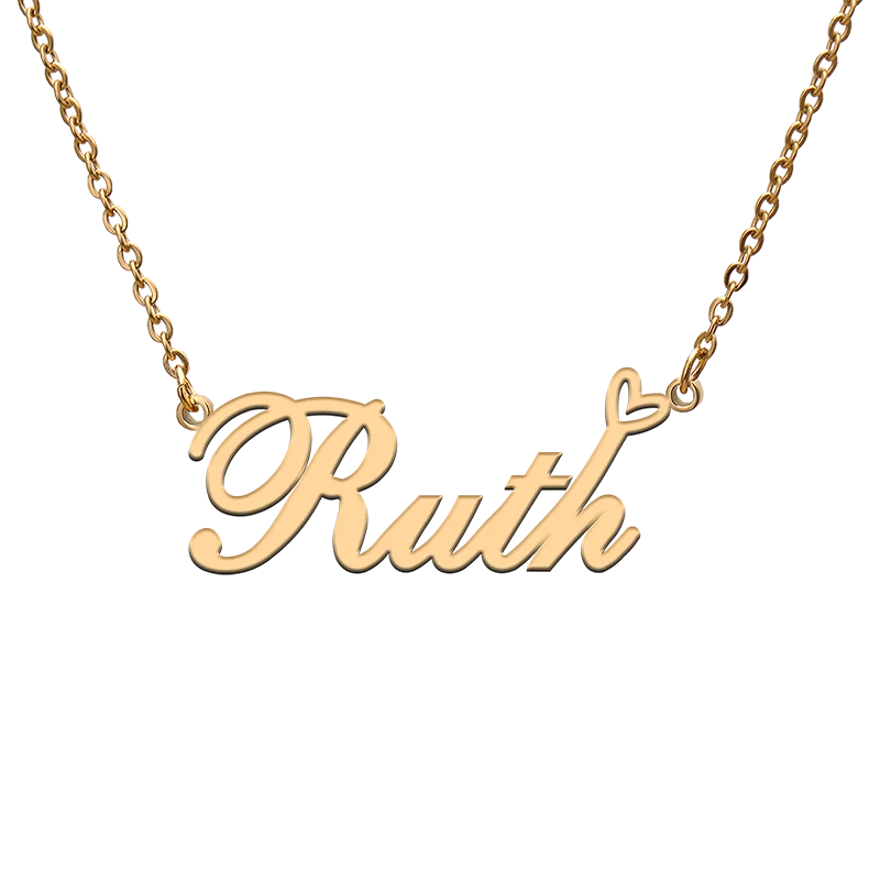 Personifizierte Name Halsketten für Ruth Beste Freunde Geburtstag Weihnachten Mutter Tage Schmuck Geschenke