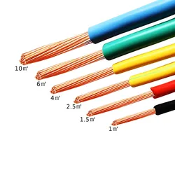 18 17 15 13 11 9 AWG cavo di alimentazione PVC cavo unipolare multi-filo flessibile BVR cavo di prolunga per la casa