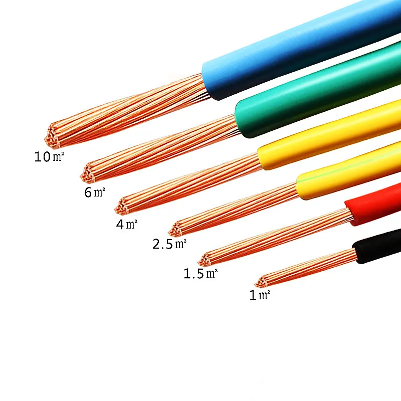18 17 15 13 11 9 AWG kabel zasilający pcv jednożyłowy wielopasmowy przewód elastyczny BVR przedłużacz linii domowej