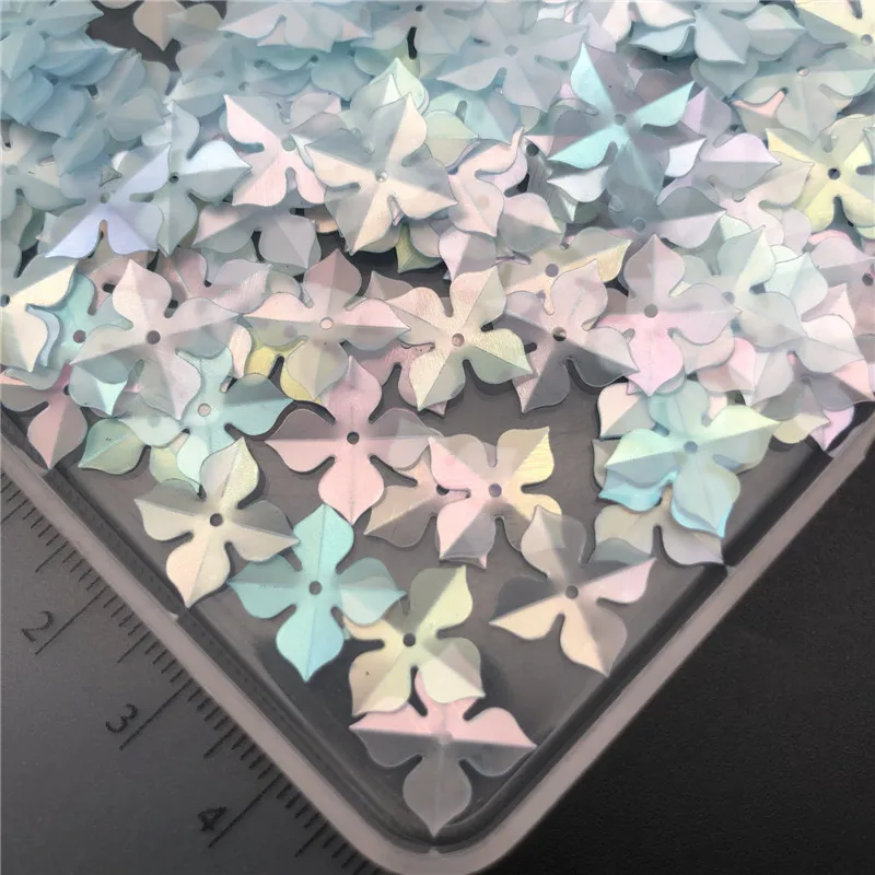 30g 10mm 20mm Windmill Tetrafolium Dull Loose Sequins Paillettes For Sewing ,Shoes,Hat,Kids DIY,Crafts Accessories Wholesale