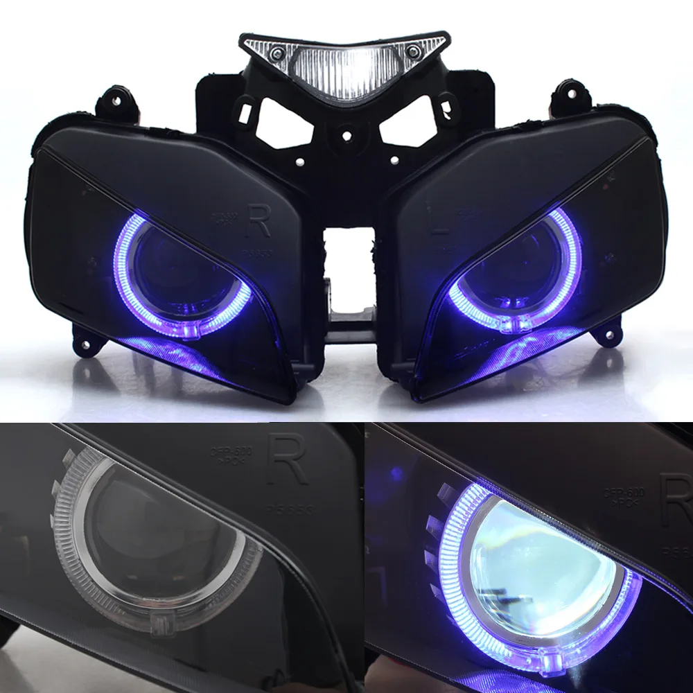 Motorcycle Front Headlight Bule Angel Eye For Honda CBR1000RR 2004-2007 Headlight Projector Headlight Assembly CBR1000 RR