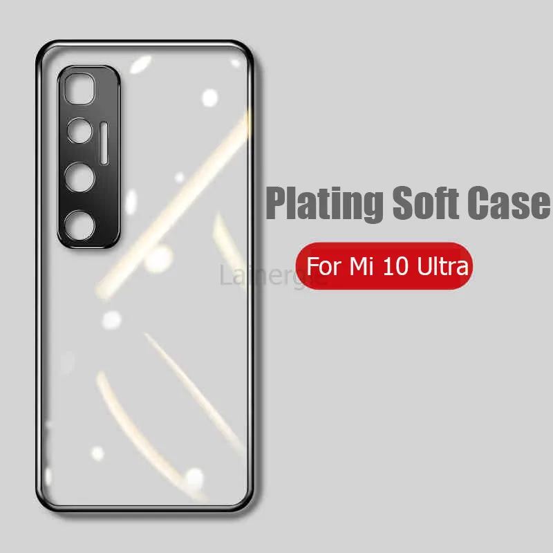 Case For Xiaomi Mi 10 Ultra Luxury Plating Soft Clear Phone Cover For Xiaomi Mi 10 Ultra Mi10 Ultra Mi10Ultra Phone Cases