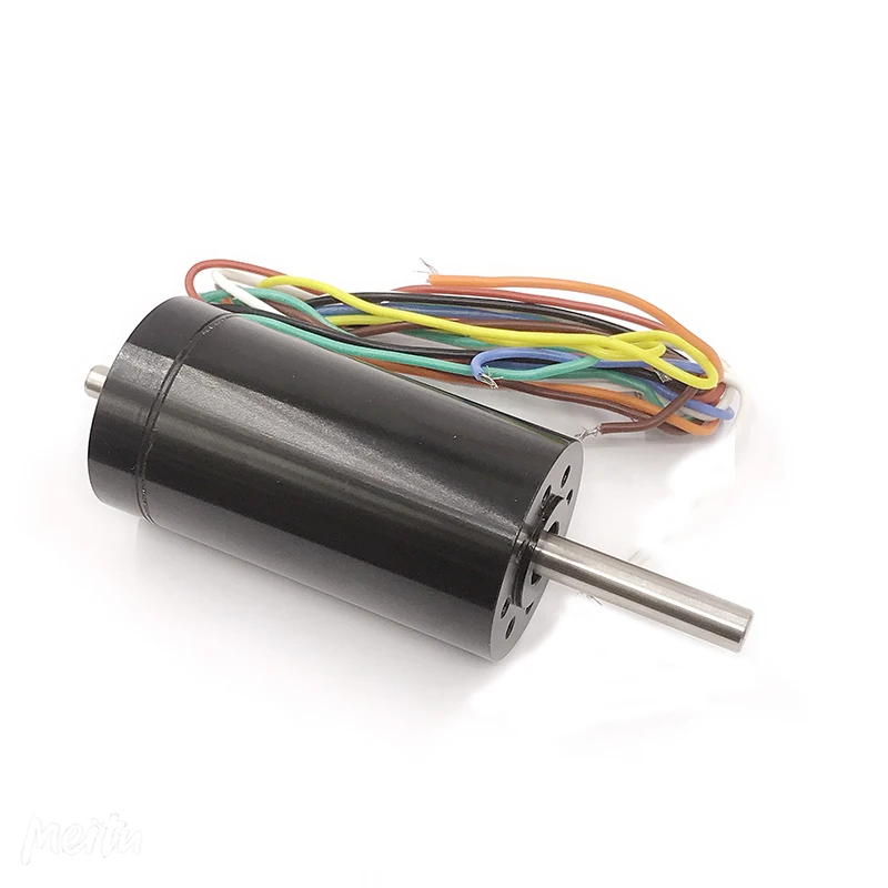 Brushless Coreless Motor DC 24V 13000RPM High Speed 19mm/29mm Shaft Wth 3-main Wires&5-hall Wires for Vibration Cutting Machine