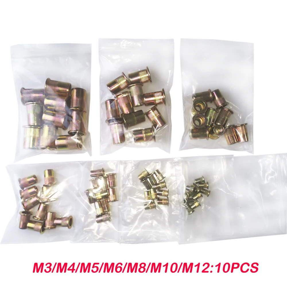 Imagem -04 - Allsome-kit Ferramenta Nut Rebite com Metric Mandris Nutsert Conjunto com 70 Pcs Rivnuts 16