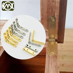 KIMXIN 2pc 30*30mm*95deg high-grade Zinc alloy 4 hole Penbox hinges Woodenbox Collectionbox jewelrybox simple hinge With screws