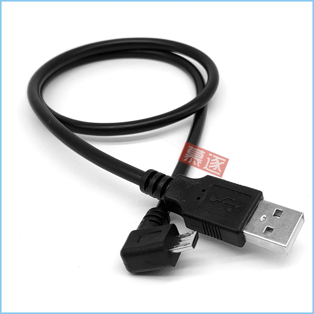 위/아래/왼쪽/오른쪽 각도 90 도 USB 마이크로 USB 수-USB 수 데이터 충전 커넥터 케이블, 25cm 50cm 태블릿 5 피트 1m