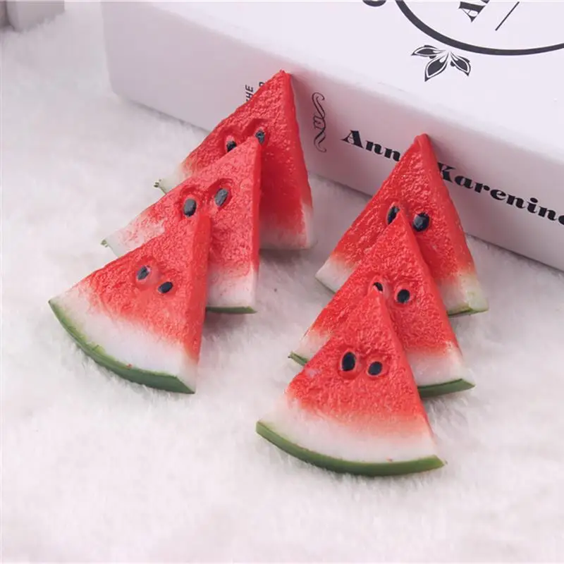 

Artificial Watermelon Slices, Fake Fruits, Lifelike, Desk Ornaments, Photography Prop, Home Decor, 10Pcs