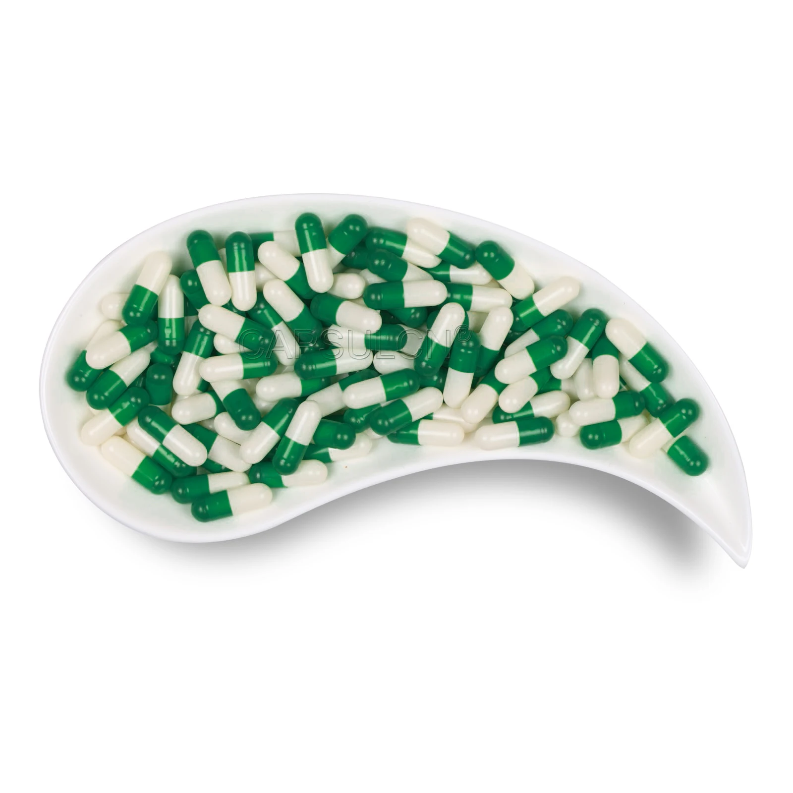 (10,000pcs/pack) Size 00 Dark Green White Separated or Joined Empty Vegetarian Capsules/ Raw material (100% HPMC)