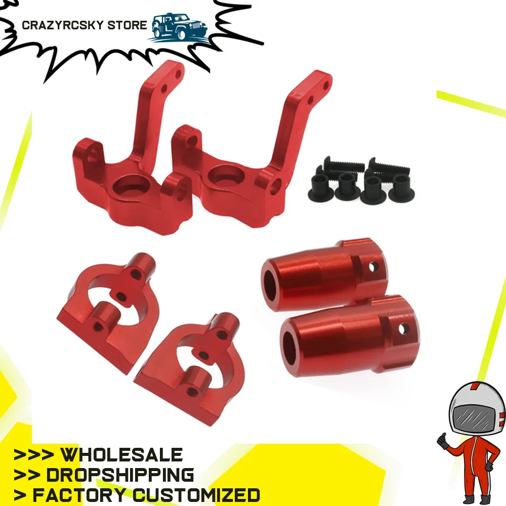 2pcs Machined Alloy Hub Knuckle Arm For Rc Hobby Model Car 1-10 Vrx Octane Vetta Karoo Ftx Outlaw Upgraded Hop-Up Parts