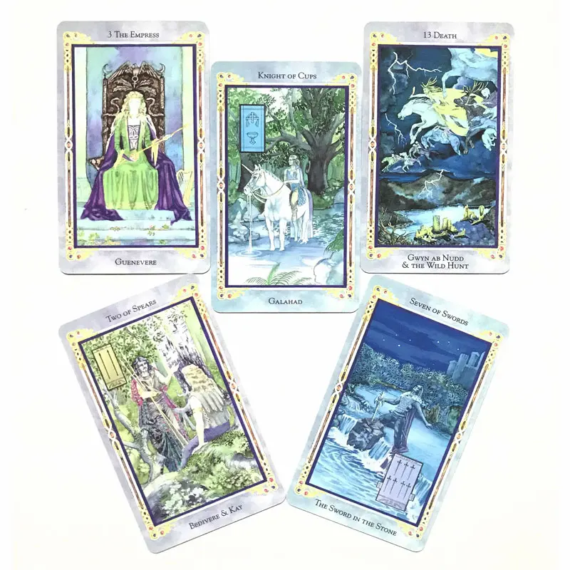 Hot sales Arthurian Tarot Oracle Card For Entertainment Fate Divination Card Game Tarot And A Variety Of Tarot Options