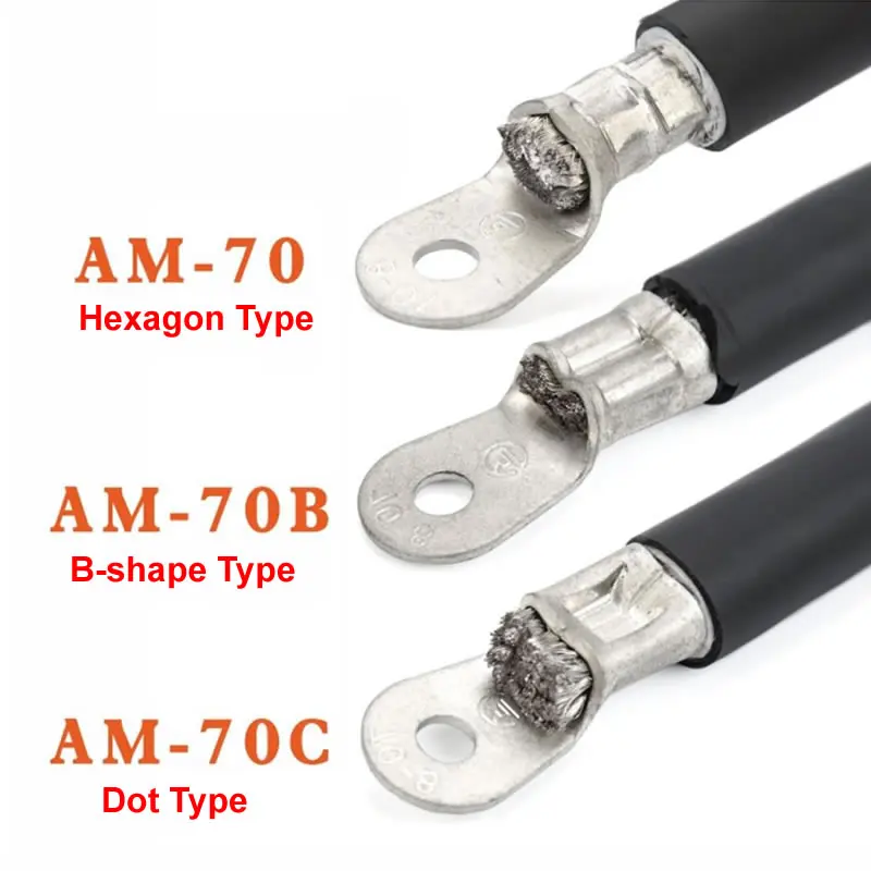 2.0T Pneumatic Terminal Crimping Clamp Tool AM-70 Crimping Non-insulated Cable Lugs 6-70mm2 Heavy Duty Cold Crimper Machine