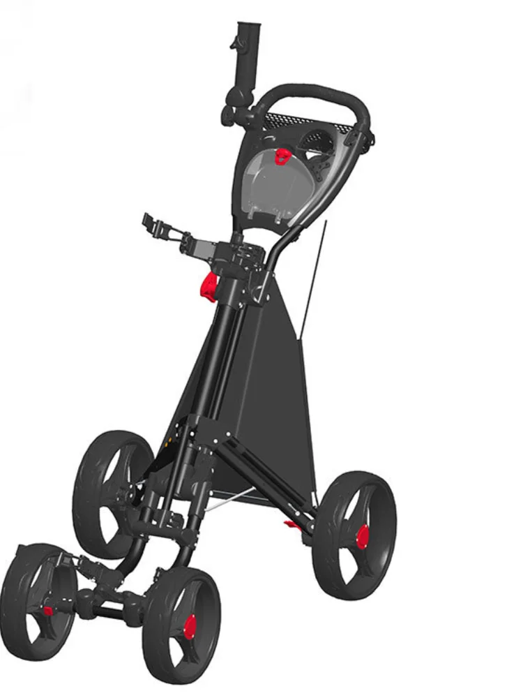 High Quality Quick Folding 4 Wheel Golf TrolleyCD