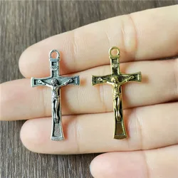 JunKang 20pcs Alloy Retro Religious Belief Pendant DIY Bracelet Necklace Jewelry Connector Making Accessories