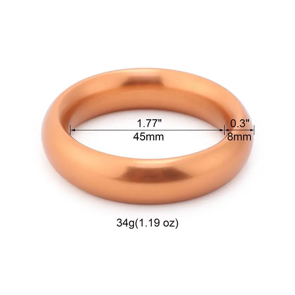 Colourful Metal Penis Steel Delay Ejaculation erektion dick Ring Cuir Cock Rings Dia 40/45/50mm Mens Cockrings Sex Toys For Man