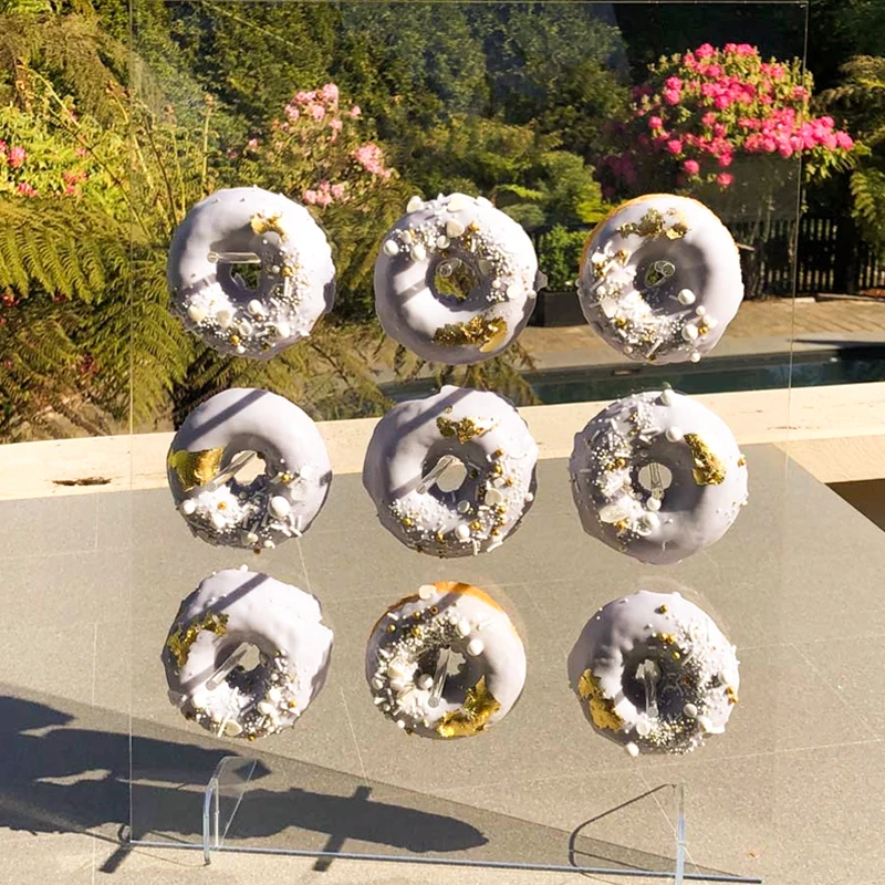 Wooden Donut Boards Stand Hanging Donuts Table Wedding Decorations Accessories Baby Shower Kids Birthday Party Decor