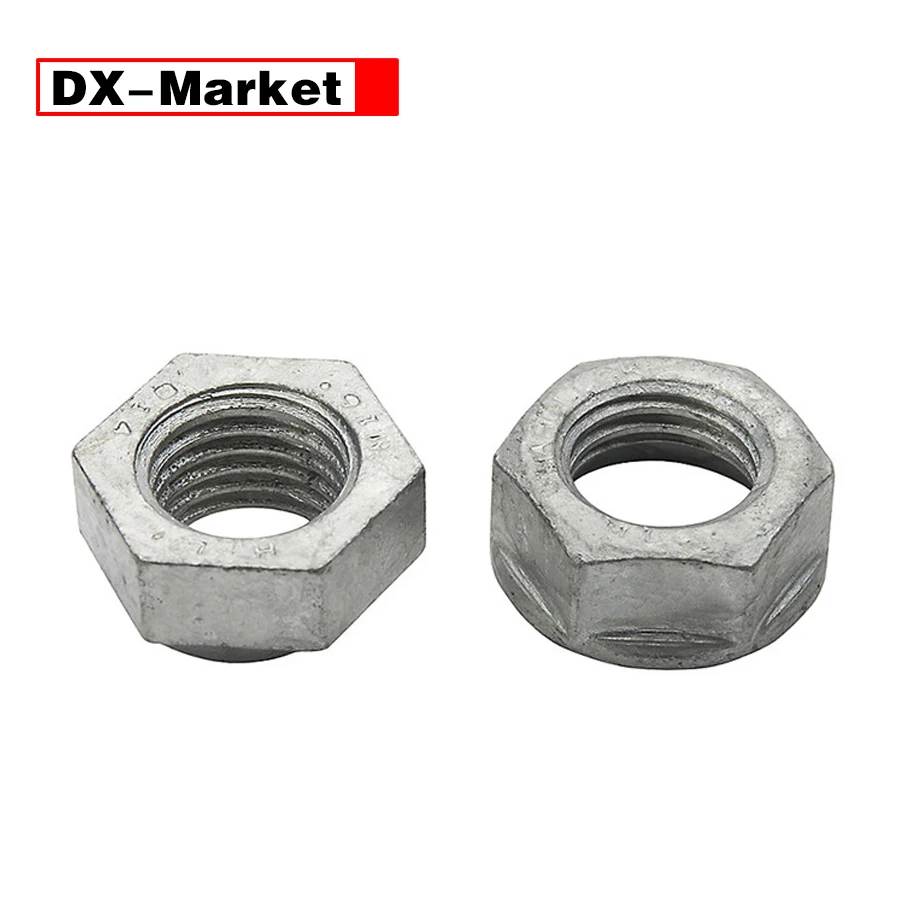 

Hot Galvanized Hard-Lock Fastener ,Class 4.8 Hot-dip Galvanizing Combination Lock Nuts ,B058