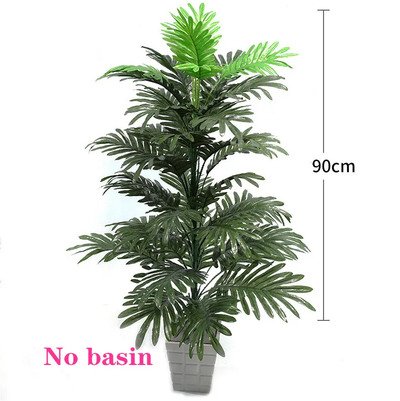 

80-95CM Artificial Large Tropical Plants Simulation Palm Tree Branching Plastic DIY Landscaping Furniture Christmas House Deco