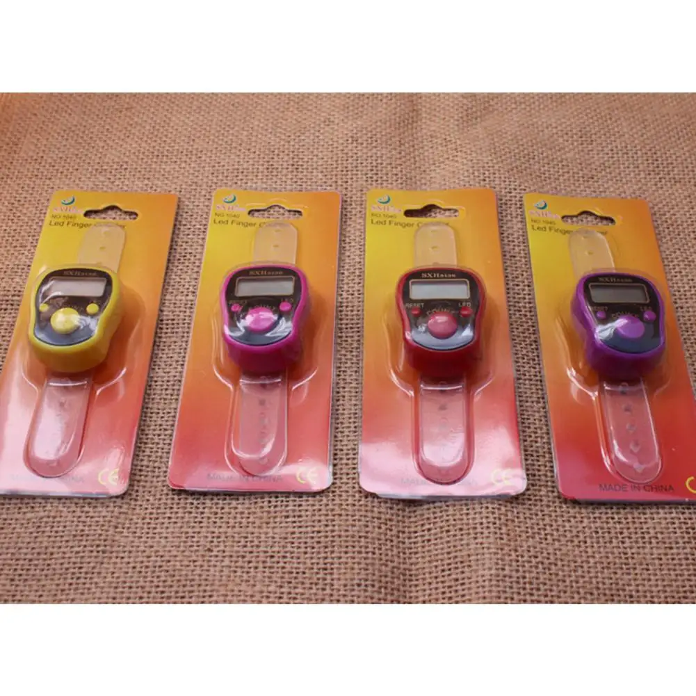 1 шт., портативный электронный цифровой счетчик пальцев с ЖК-дисплеем