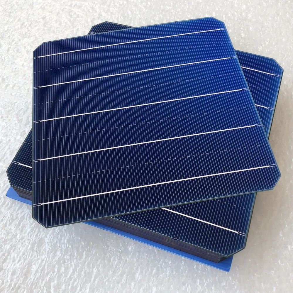 10Pcs 5.37W 156.75*156.75 Fotovoltaico Mono Pannello Solare Cellulare 6x6 Grade A di Alta Efficienza Per FAI DA TE Monocristallino Pannello di Silicio