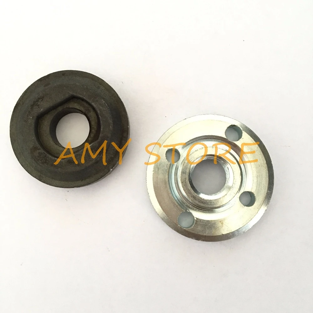 One Set(2pcs) Angle Grinder Spare Part Round Clamp Inner Outer Flange for Bosch GWS20-180 125 150