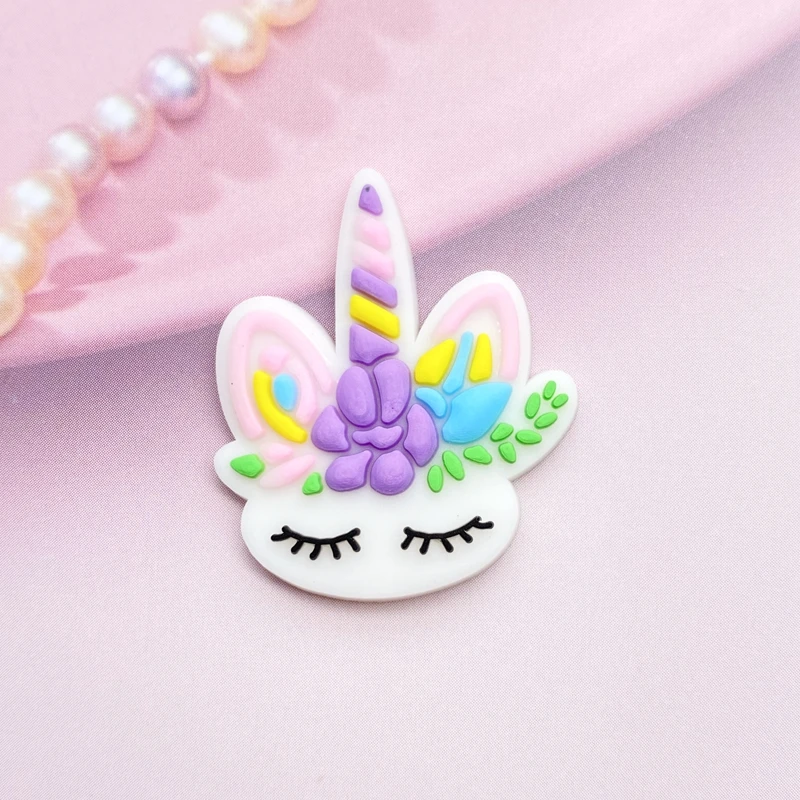 12pcs Cute Mini Unicorn head P - огляд і ціна Embellishment Glue Craft