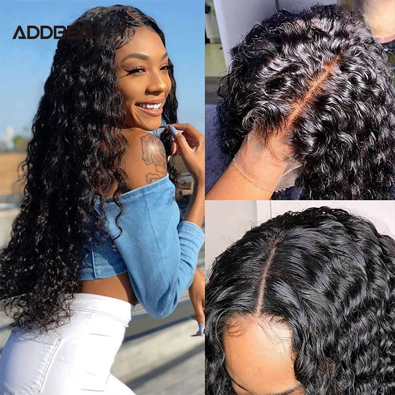 

Brazilian Deep Wave Lace Frontal Wigs With Baby Hair 4x4/13x4/13x6 Lace Front Human Hair Wigs For Women Remy Hair Natural Color