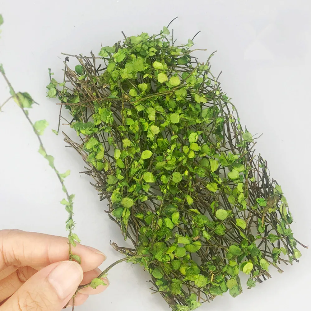 จำลอง Miniature Bush หญ้า Vine พืชจำลองสำหรับ Diy ทหารทรายตารางฉากวัสดุ Diorama อุปกรณ์เสริม