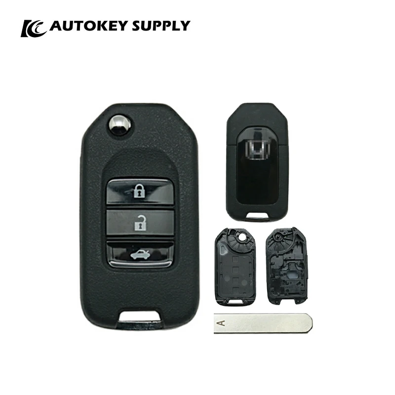 New Replacement For Honda 3 Buttons Remote Flip Key Shell \