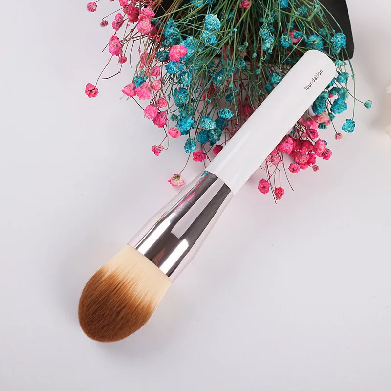 Foundation Makeup brushes Liquid Cream Foundation Powder contour White handle Make up brush Beauty Tools Cosmetics