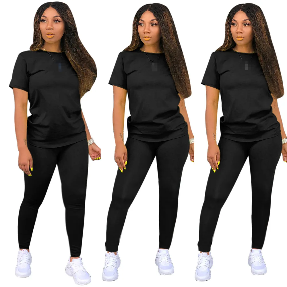 Tweedelige Set Vrouwen 2 Delige Set Vrouwen Outfits Trainingspak Herfst Kleding Voor Vrouwelijke 2020 2 Stuks Sets T Shirts broek Outfits