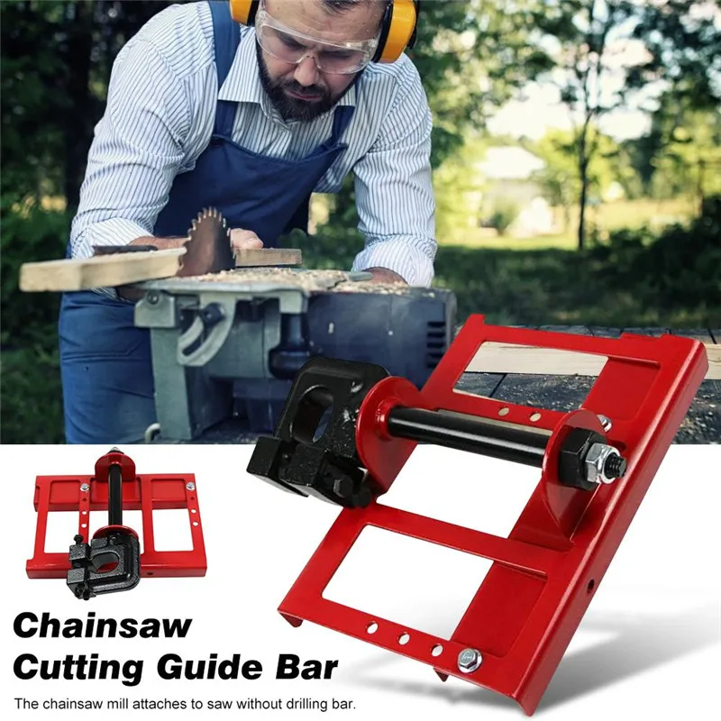 2020 New Lumber Cutting Guide Saw Woodworking Steel Timber Chainsaw Attachment Cut Guided Mill Wood Chainsaw