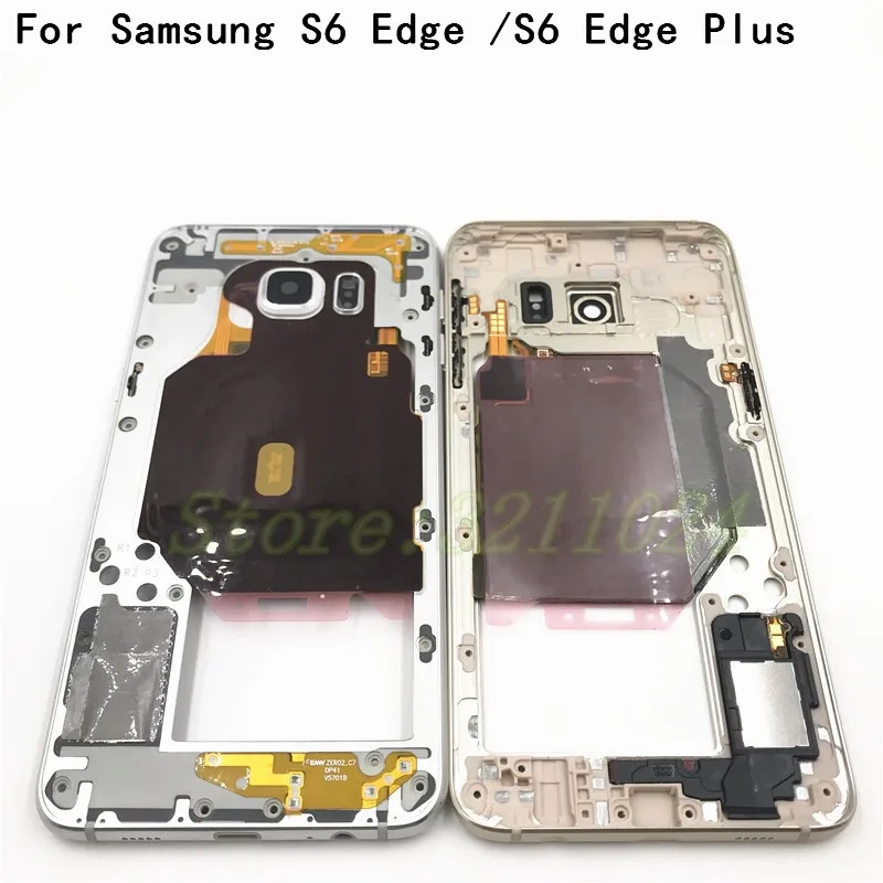 

Middle Faceplate Frame For Samsung Galaxy S6 Edge G925F S6 Edge Plus G928F Mid Plate LCD Supporting Frame Bezel Housing