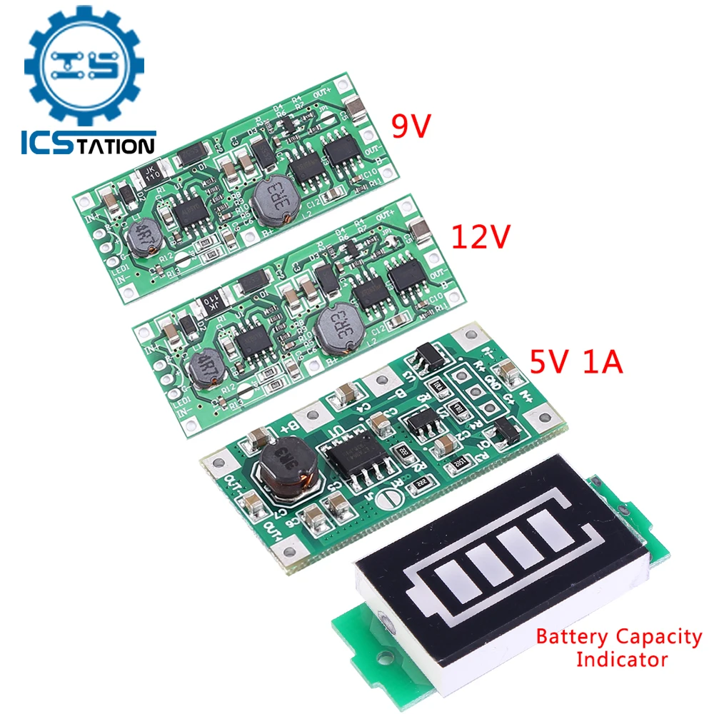 1S 2S 3S 4S 6S 7S Battery Capacity Indicator 5V 9V 12V Lithium Battery 18650 Charger Module PCB BMS Protection Power Supply