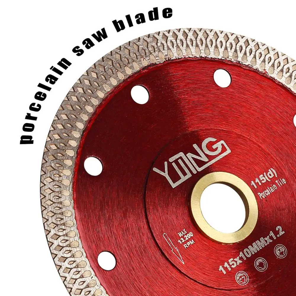 YIJING Super Thin Porcelain Tile Blade with 7/8"-5/8" Arbor for Cutting Ceramic Tile Granite Marble