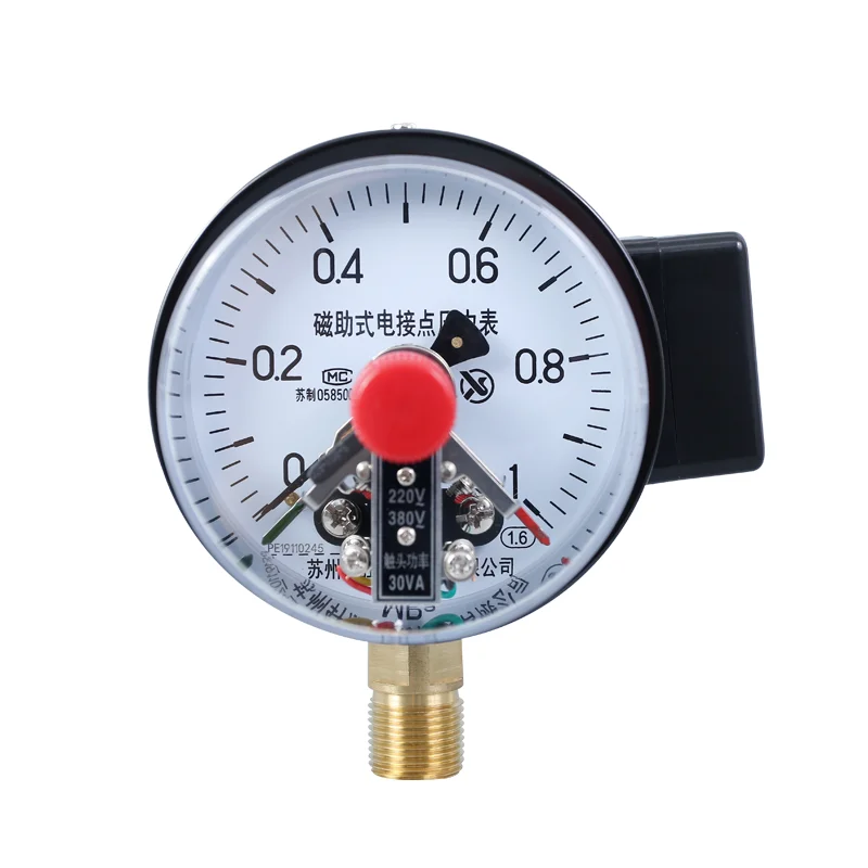 

YXC-100 1MPa Magnetically assisted electric contact pressure gauge Electric contact pressure switch boost controller