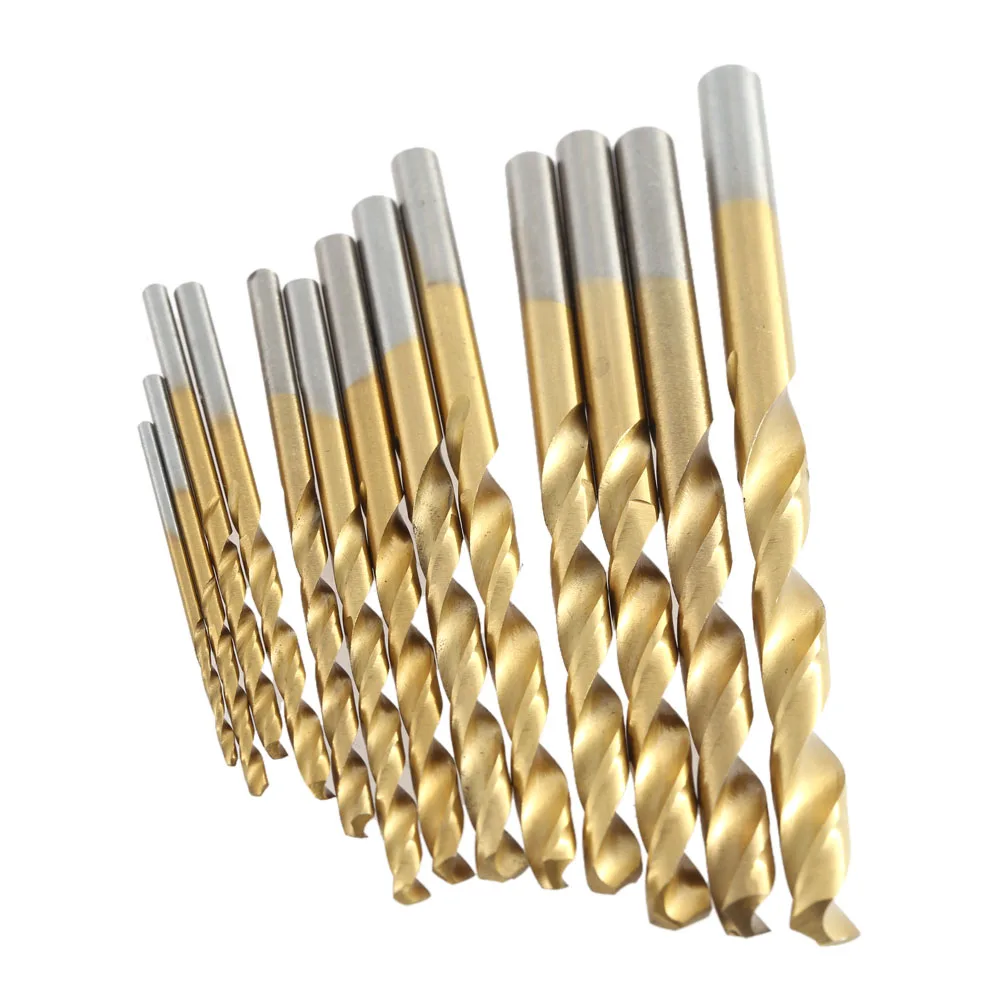 13 teile/satz Mini Twist Bohrer HSS Überzug Titan Sah Set Metric System Holzbearbeitung Metall Platic Bohren Werkzeuge Hohe Qualität