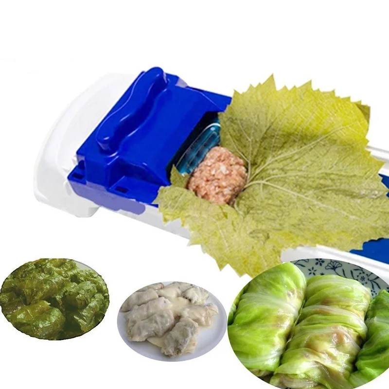 2023 Useful Magic Food Stuffed Meat Vegetables Cabbage Leaf Rolling Tools Roller Machine for Turkish Quick Sushi Making Kitchen